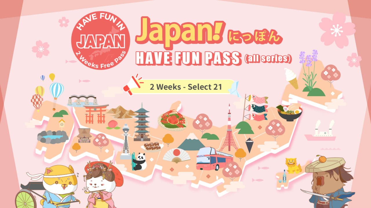 Have Fun in Japan Pass - 2 Weeks Free Pass - main image