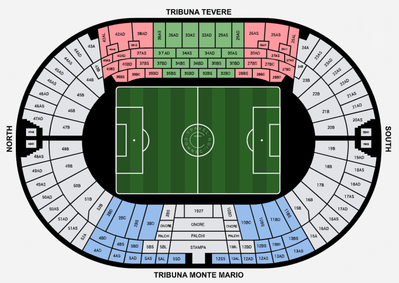 Italian Serie A Football - AS Roma FC Match Ticket at Olimpico Stadium - image 3