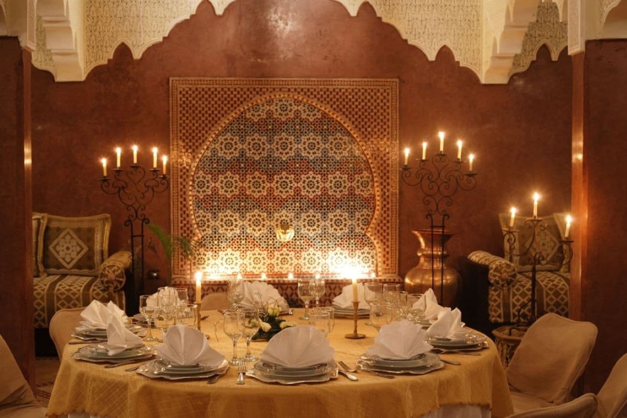 Palais Arabe Restaurant Dining Experience with Round Trip Transfers from Marrakech - main image
