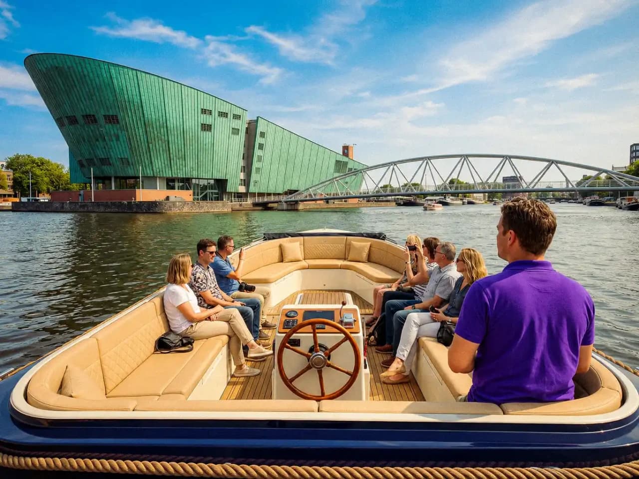 Amsterdam Open Boat Morning Cruise - main image