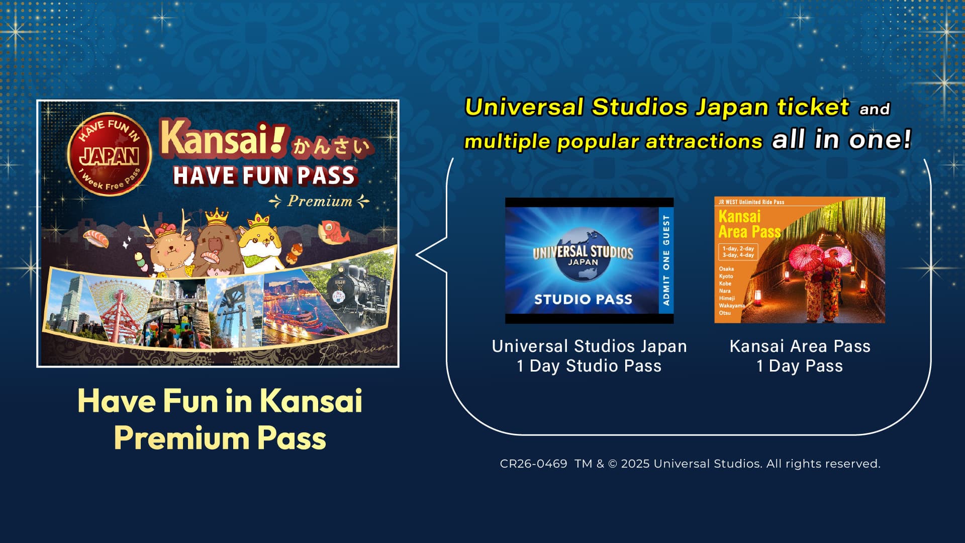 Have Fun in Kansai Premium Pass Includes Optional 1-Day Universal Studios Japan Ticket - image 2