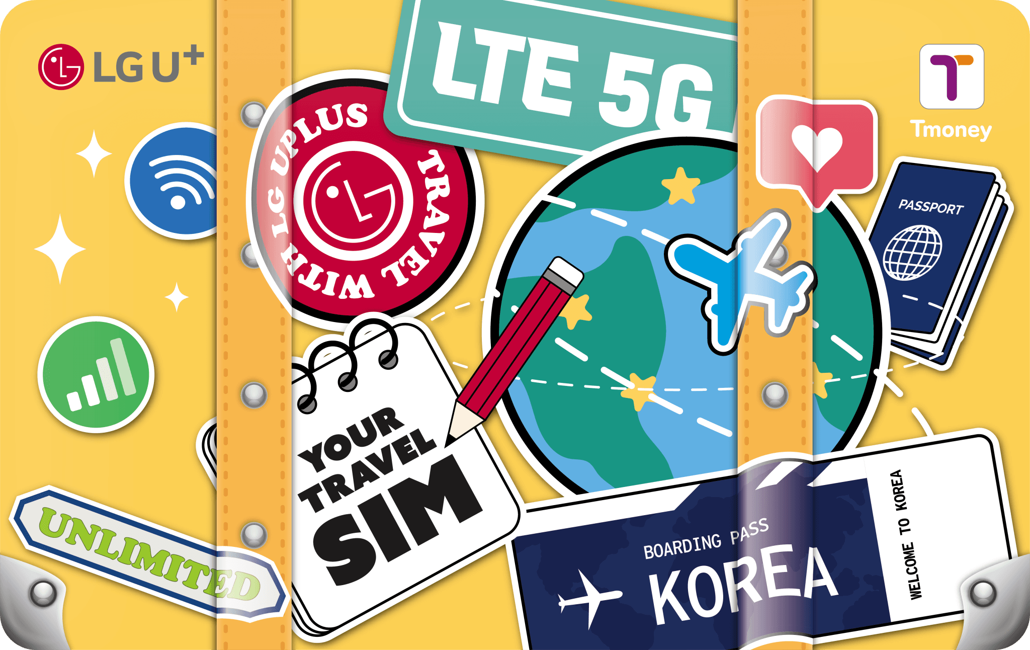 Korea 2-in-1 Unlimited Data SIM and T Money Transportation Card (Airport Pickup) - image 3