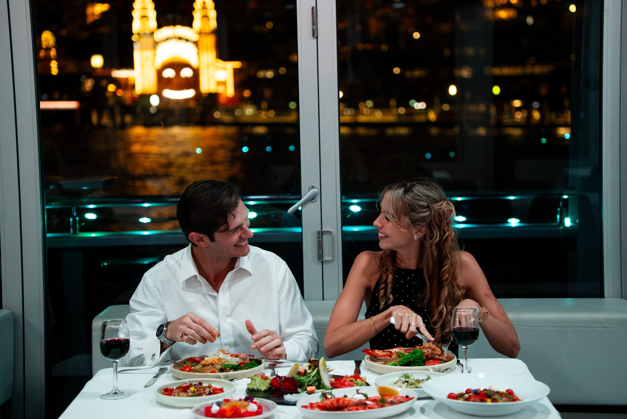 Sydney Harbour Glass Boat Dinner Cruise with Wine Pairing - main image