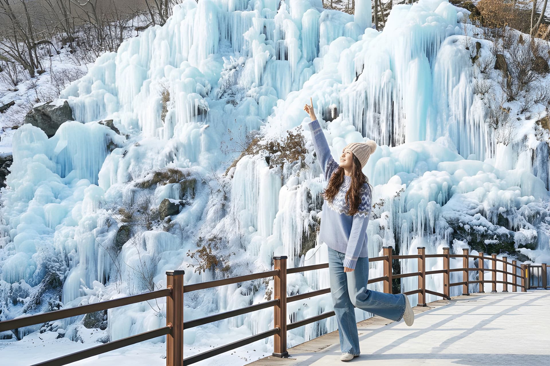 Vivaldi Park Winter Ski and Eobi Ice Valley Day Tour from Seoul - 이미지 11